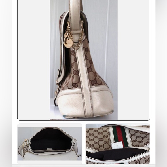 Auth Gucci Sherry Line GG Pattern Bag Canvas 💝 - Picture 8 of 8